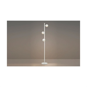 MUSTERRING - CANNON GULVLAMPE - HVID - JUSTERBAR - LED LYS - STÆRK PRIS